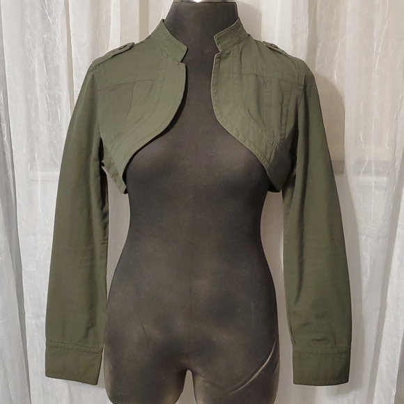 Younique Jackets & Blazers - Younique khaki denim shrug - XL